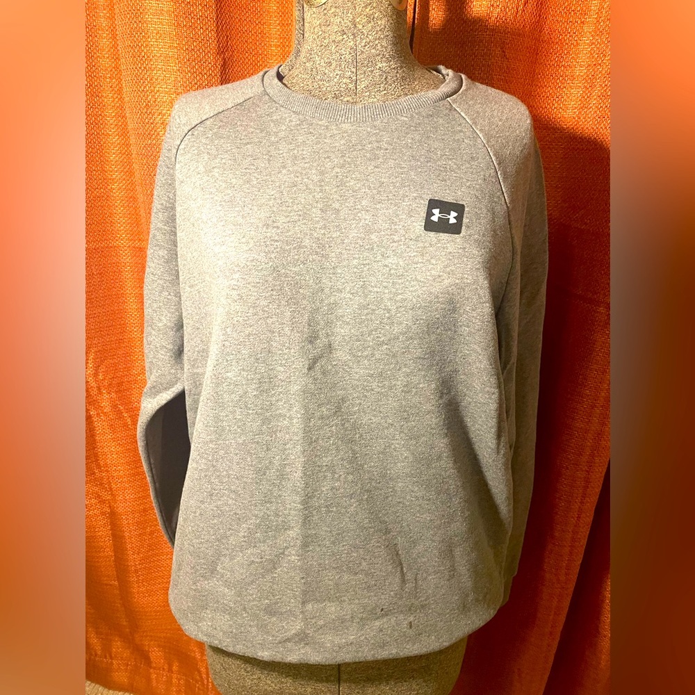 Under Armour Unisex Crew Sweatshirt in Grey, Large
